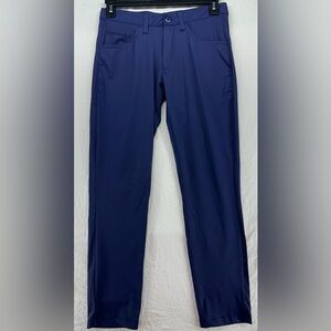 Grayson & Dunn Mens 30x30 Pants Navy Blue Chino Golf Stretch Performance